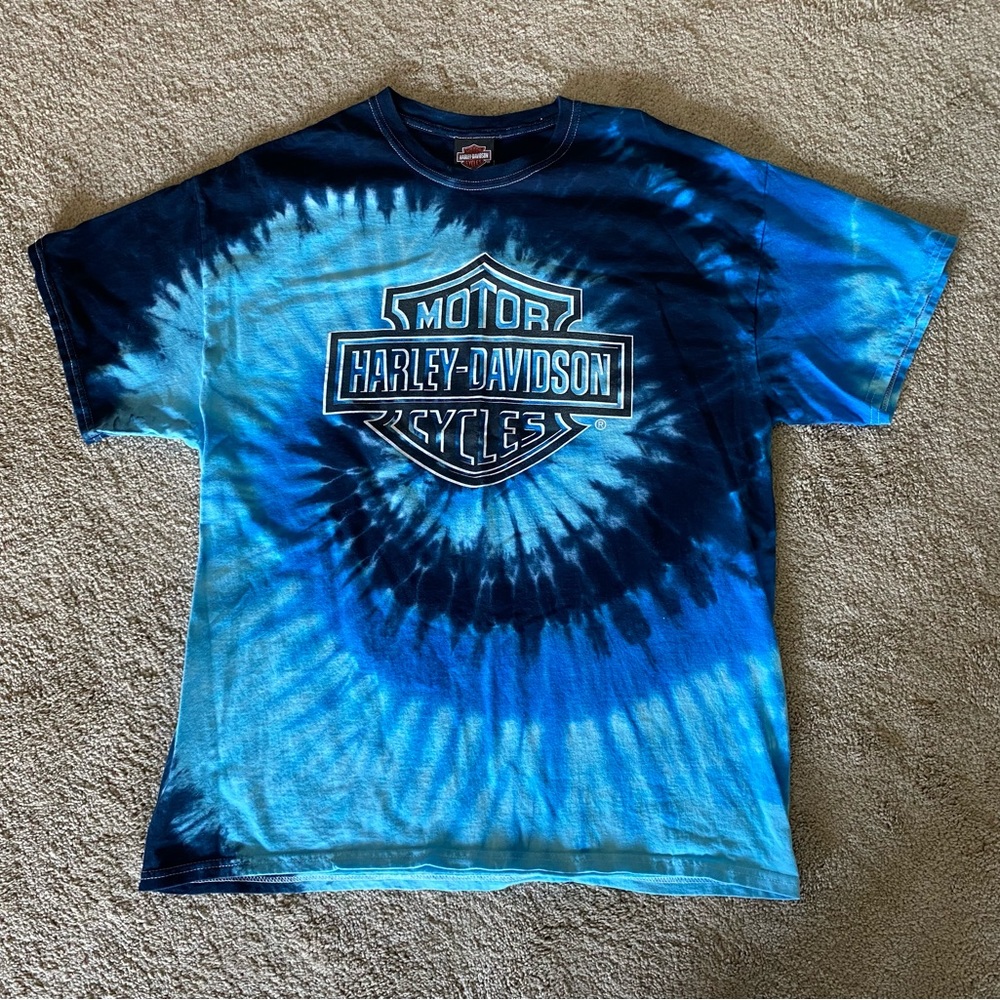 Harley Davidson Motorcycles, Tie Dye Shirt